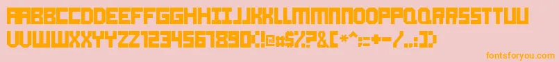 Aokay Font – Orange Fonts on Pink Background