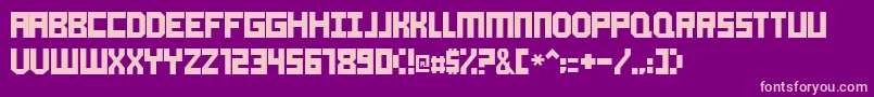 Aokay Font – Pink Fonts on Purple Background