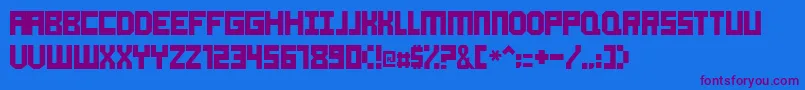 Шрифт Aokay – фиолетовые шрифты на синем фоне