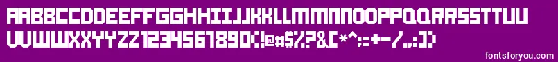 フォントAokay – 紫の背景に白い文字