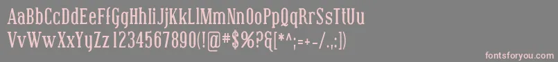 CovingtonCondBold Font – Pink Fonts on Gray Background