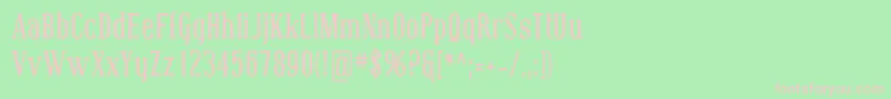CovingtonCondBold Font – Pink Fonts on Green Background