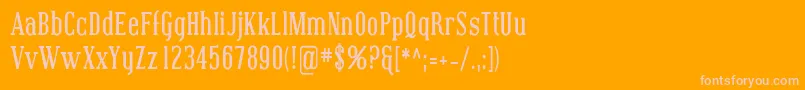 CovingtonCondBold Font – Pink Fonts on Orange Background