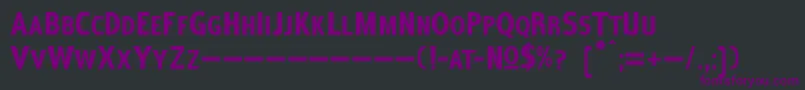 Шрифт CoffeeShopBoldTrialVersion – фиолетовые шрифты на чёрном фоне
