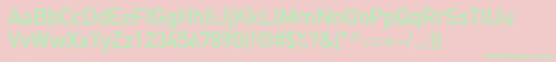 ReductoSsi Font – Green Fonts on Pink Background
