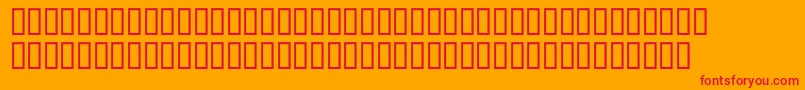 McsAlmaalimHigh60 Font – Red Fonts on Orange Background