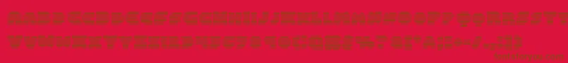 Balastaragrad Font – Brown Fonts on Red Background