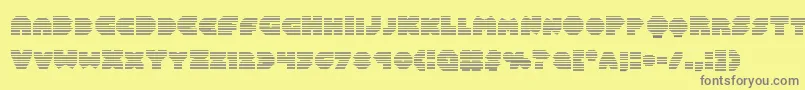 Balastaragrad Font – Gray Fonts on Yellow Background