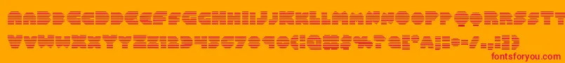 Balastaragrad Font – Red Fonts on Orange Background