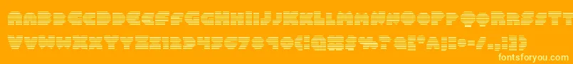 Balastaragrad Font – Yellow Fonts on Orange Background