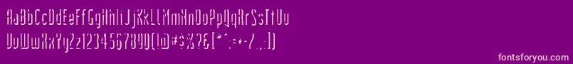 Devilshandshake Font – Pink Fonts on Purple Background