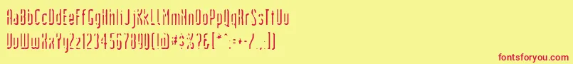 Devilshandshake Font – Red Fonts on Yellow Background
