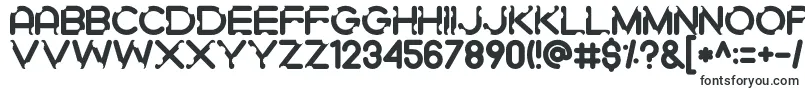 Шрифт Gigigit – широкие шрифты