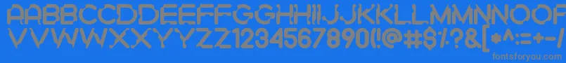 Gigigit Font – Gray Fonts on Blue Background