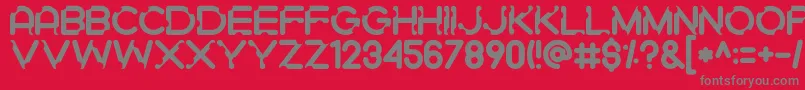 fuente Gigigit – Fuentes Grises Sobre Fondo Rojo