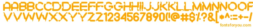 Gigigit Font – Orange Fonts on White Background