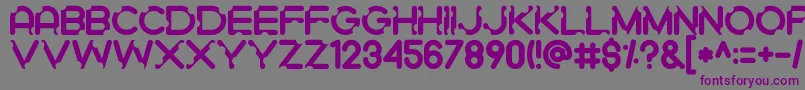 Gigigit Font – Purple Fonts on Gray Background