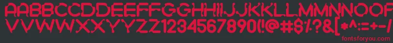 Gigigit Font – Red Fonts on Black Background