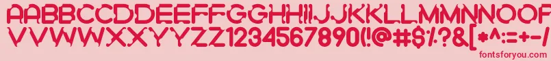 Gigigit Font – Red Fonts on Pink Background