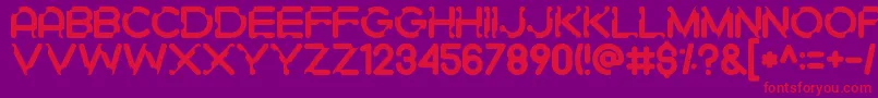 Gigigit Font – Red Fonts on Purple Background