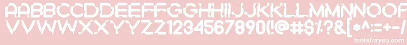 Gigigit Font – White Fonts on Pink Background