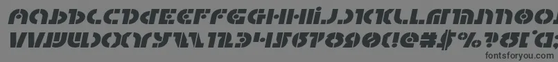 Questlokexpandital Font – Black Fonts on Gray Background