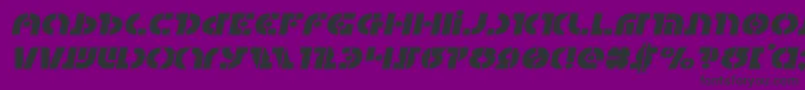 Questlokexpandital Font – Black Fonts on Purple Background