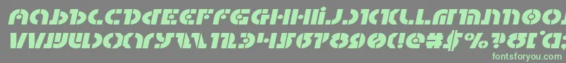 Шрифт Questlokexpandital – зелёные шрифты на сером фоне