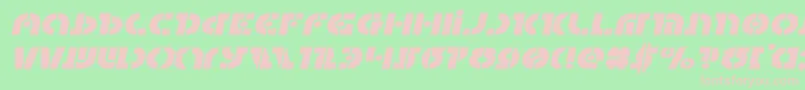 Questlokexpandital Font – Pink Fonts on Green Background