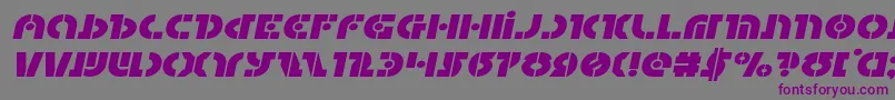 Questlokexpandital-fontti – violetit fontit harmaalla taustalla