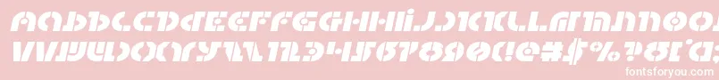 Questlokexpandital Font – White Fonts on Pink Background