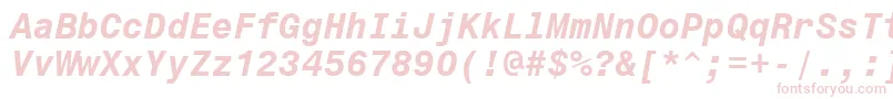 Monospace821BoldItalicBt Font – Pink Fonts