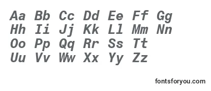 Monospace821BoldItalicBt-fontti
