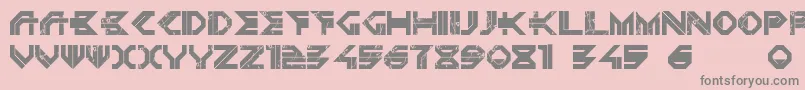 DepletedUranium Font – Gray Fonts on Pink Background