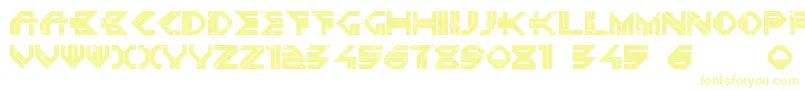 DepletedUranium Font – Yellow Fonts on White Background