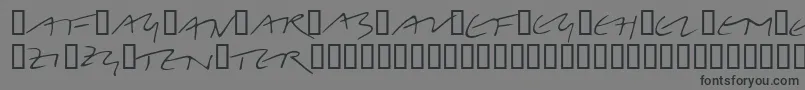 フォントLinotypeBelleBonus – 黒い文字の灰色の背景