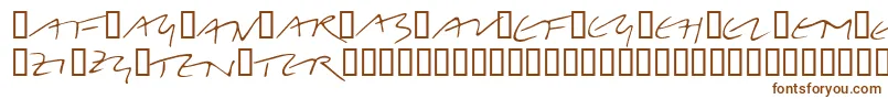 Шрифт LinotypeBelleBonus – коричневые шрифты