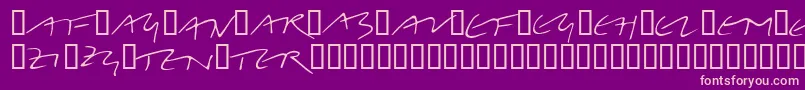 Шрифт LinotypeBelleBonus – розовые шрифты на фиолетовом фоне