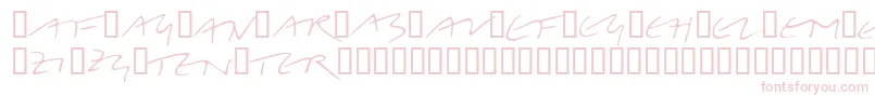 LinotypeBelleBonus-fontti – vaaleanpunaiset fontit valkoisella taustalla