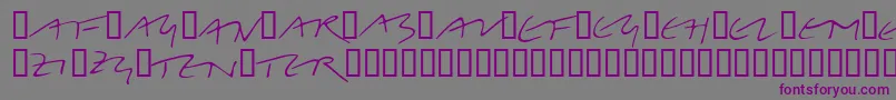 Шрифт LinotypeBelleBonus – фиолетовые шрифты на сером фоне