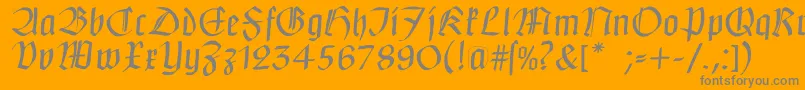 fuente Claudiusimperator – Fuentes Grises Sobre Fondo Naranja
