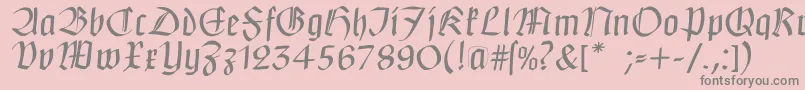 Claudiusimperator Font – Gray Fonts on Pink Background