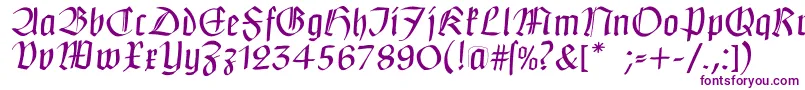 Claudiusimperator Font – Purple Fonts on White Background