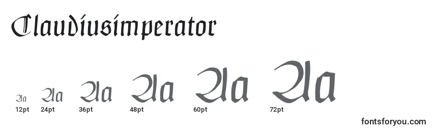 Размеры шрифта Claudiusimperator