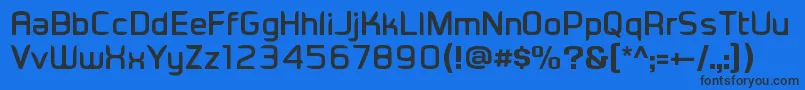 Шрифт Eadesignerbold – чёрные шрифты на синем фоне