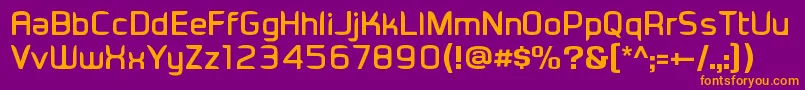 Eadesignerbold Font – Orange Fonts on Purple Background