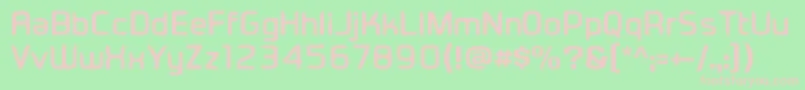 Eadesignerbold Font – Pink Fonts on Green Background