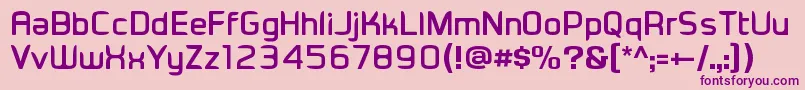 Eadesignerbold Font – Purple Fonts on Pink Background