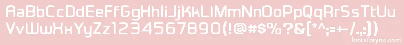 Eadesignerbold Font – White Fonts on Pink Background