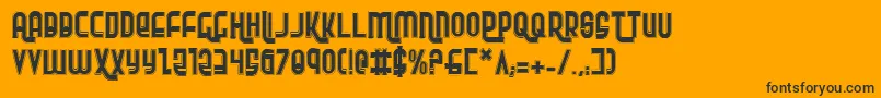 Rokikierp Font – Black Fonts on Orange Background